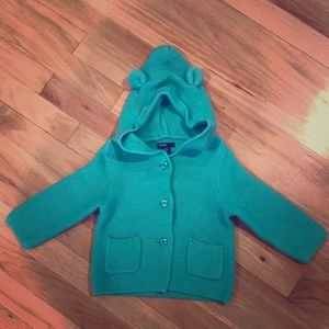 GAP girls sweater, light green, NWT